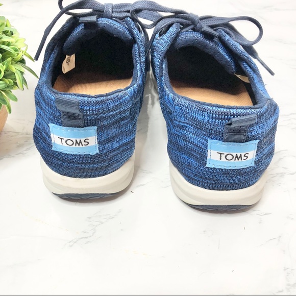 Tom’s lace up sneakers, classic knit marbeled blue - Picture 6 of 8
